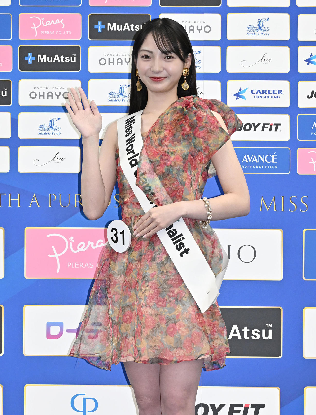 「ミス・ワールド2025」ファイナリストの西田采央さん（撮影・千葉一成）