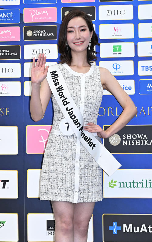 「ミス・ワールド2025」ファイナリストの岡崎瞳子さん（撮影・千葉一成）