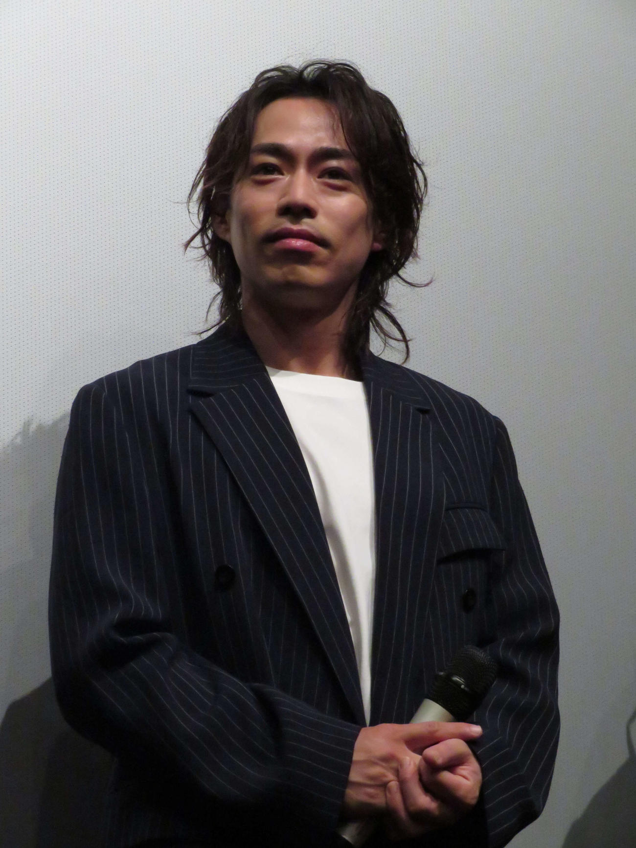 映画「蔵のある街」初日舞台あいさつに登壇した高橋大輔（撮影・村上幸将）
