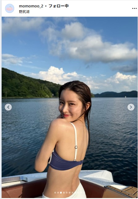 新山桃子のインスタグラムから