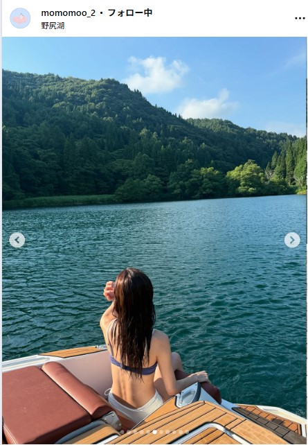 新山桃子のインスタグラムから
