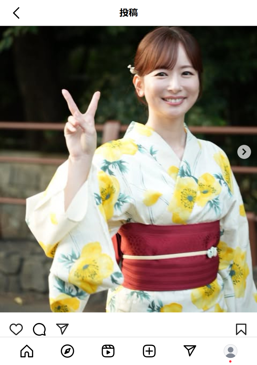皆藤愛子のインスタグラムから