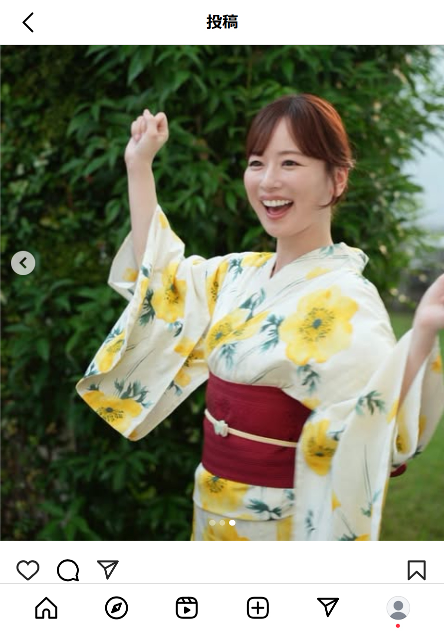 皆藤愛子のインスタグラムから