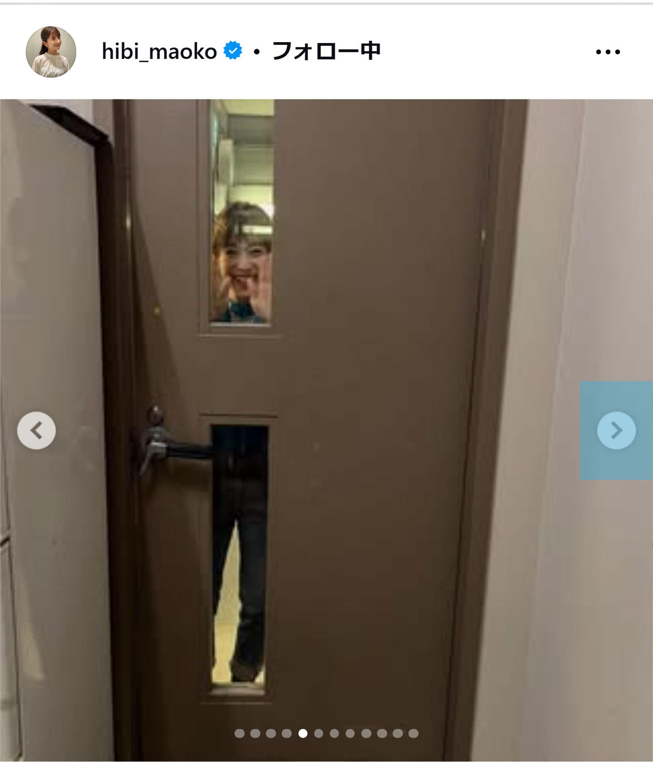 日比麻音子アナのインスタグラムから