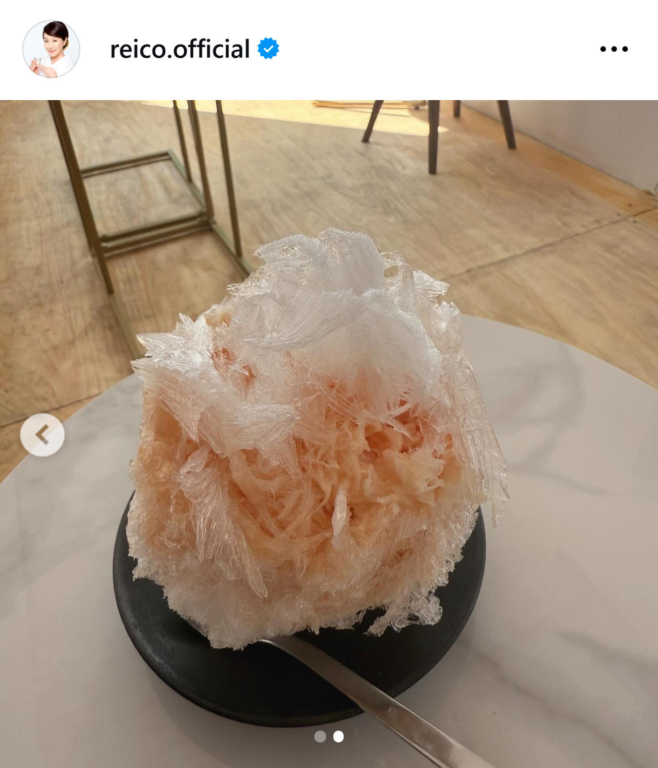 高島礼子のインスタグラムから