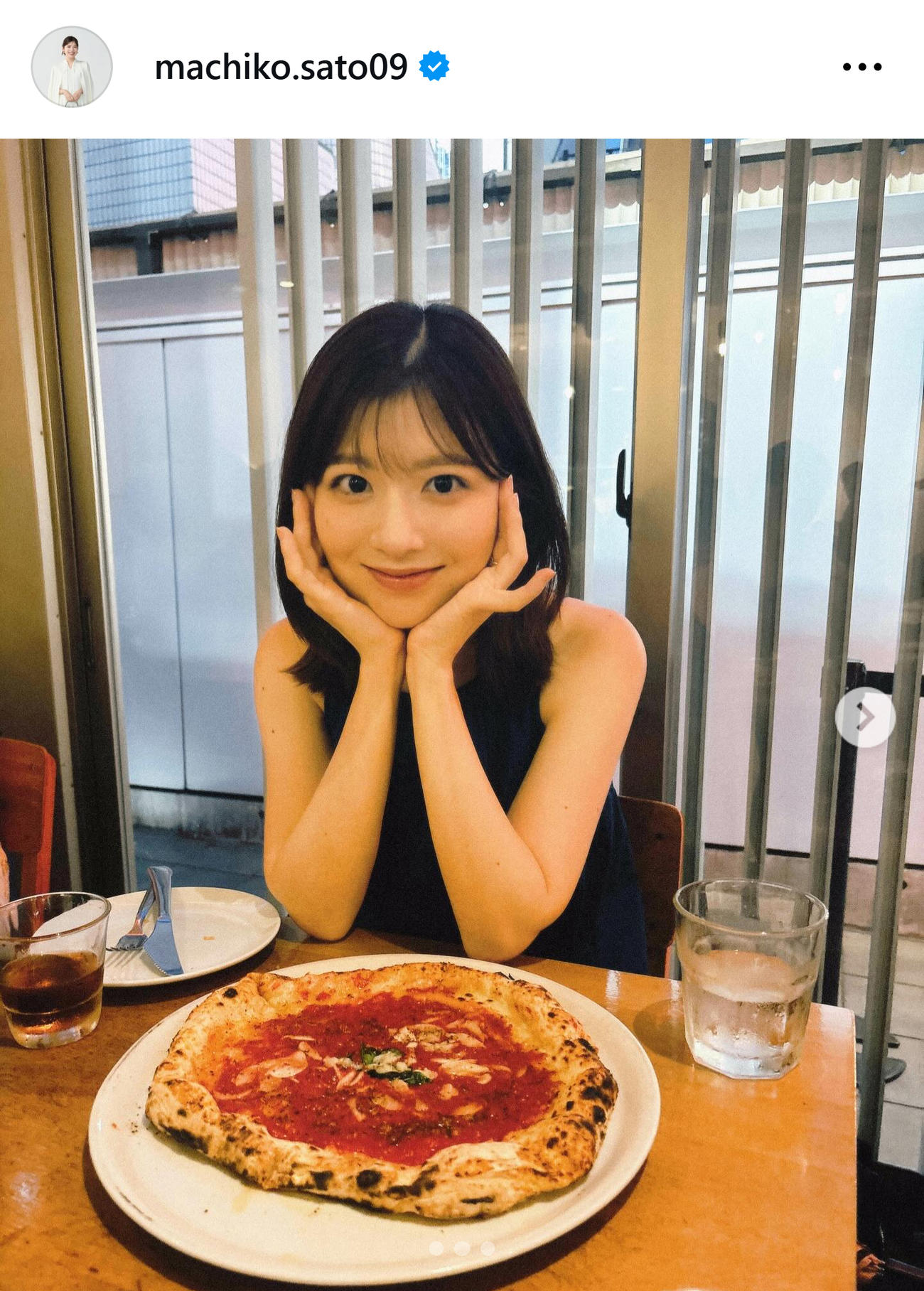 日テレ佐藤真知子アナのインスタグラムから