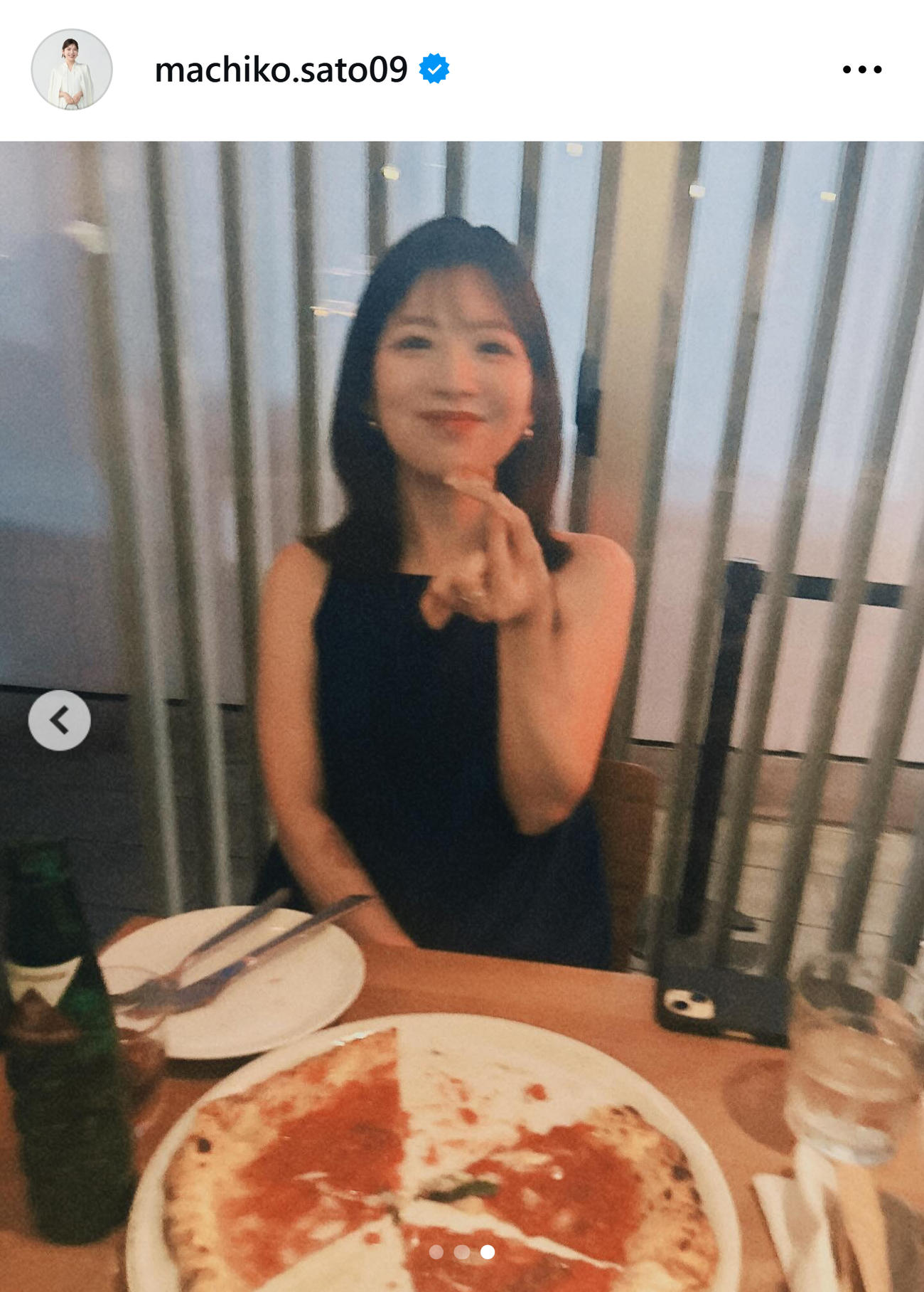 日テレ佐藤真知子アナのインスタグラムから
