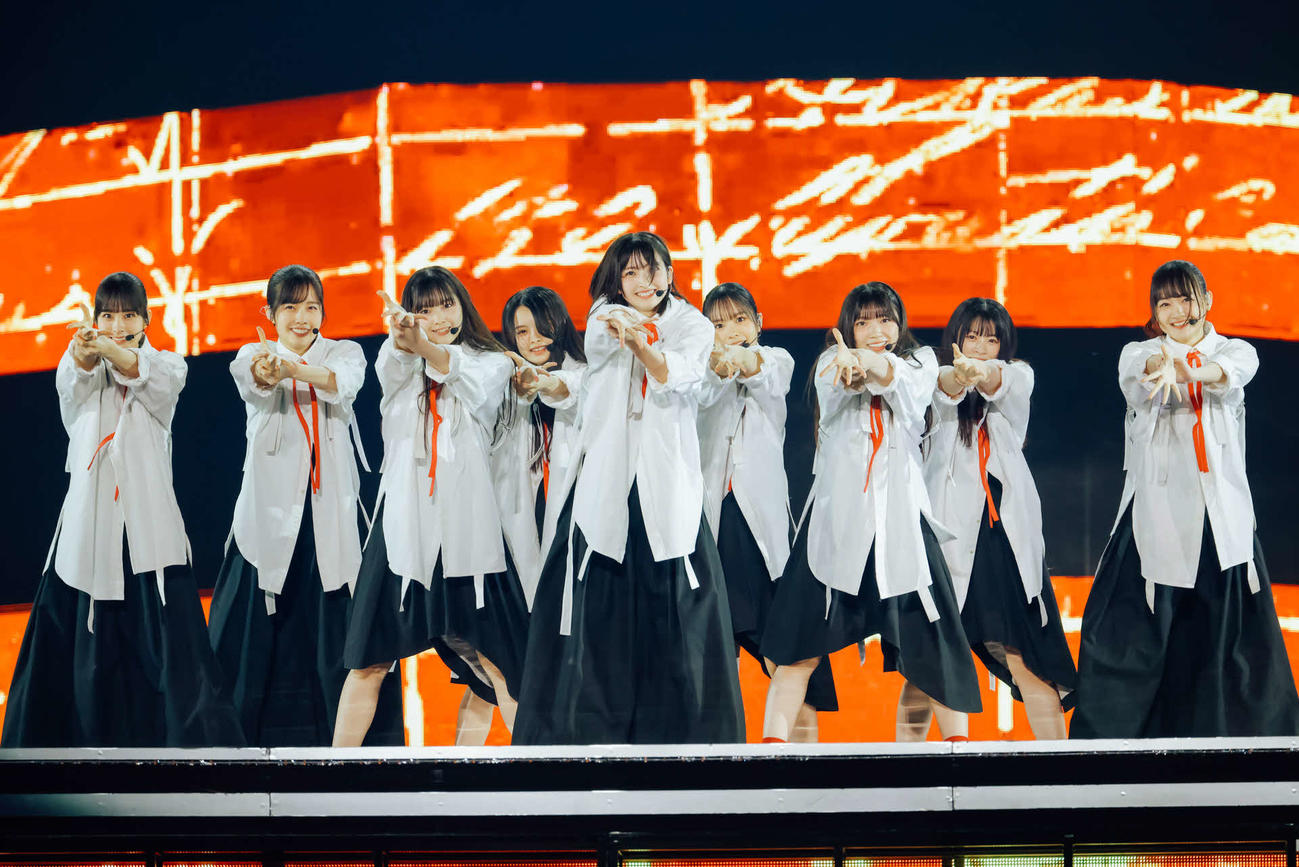 「櫻坂46 5th TOUR 2025　“Addiction”」最終日公演でパフォーマンスする櫻坂46の四期生（C）Seed　＆　Flower LLC