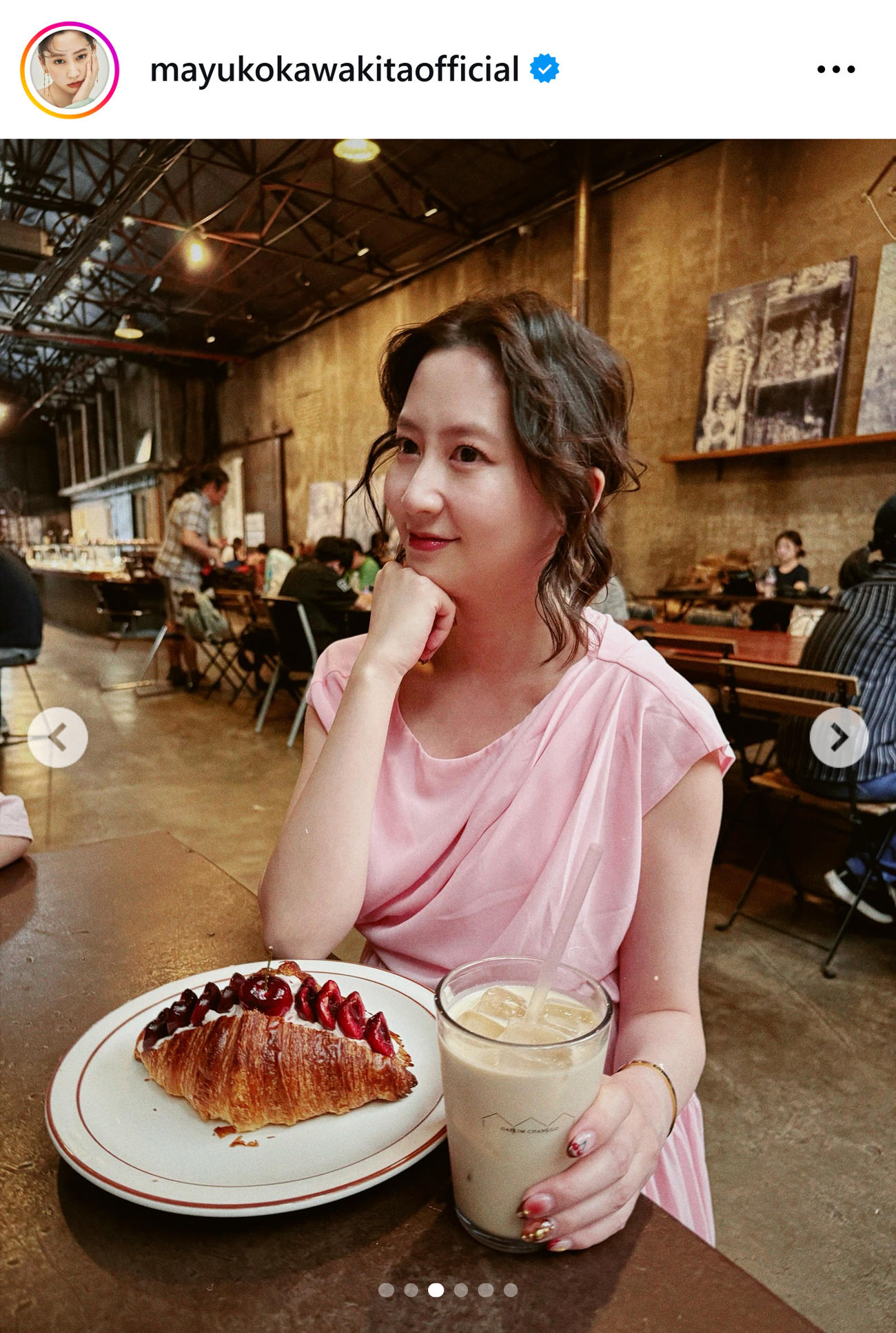 河北麻友子のインスタグラムから