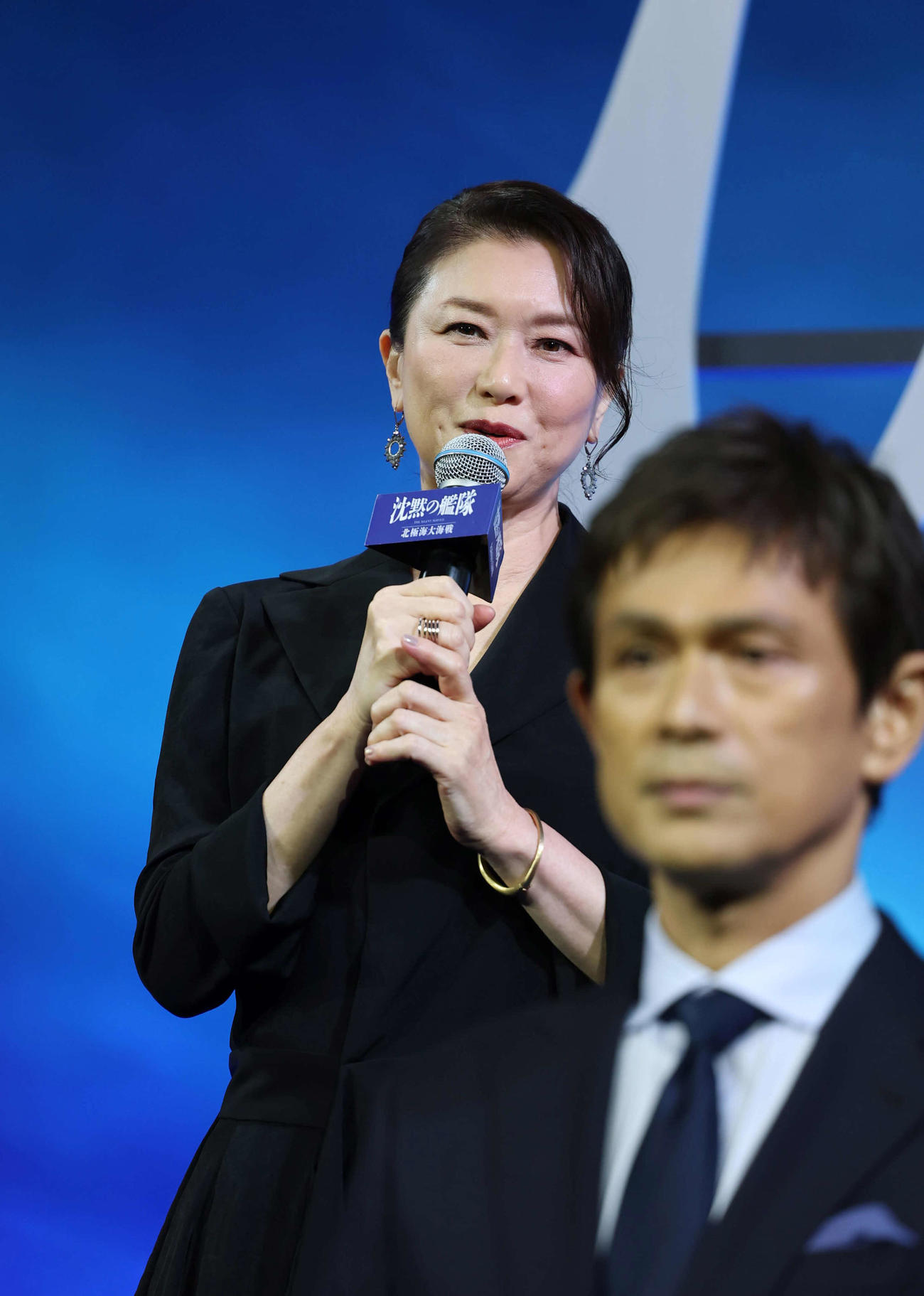 完成披露報告会に登壇した夏川結衣（撮影・増田悦実）