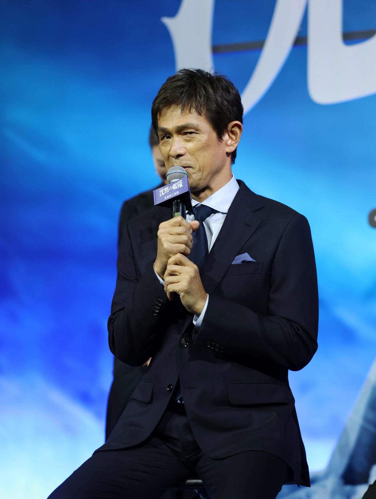 完成披露報告会に登壇した江口洋介（撮影・増田悦実）