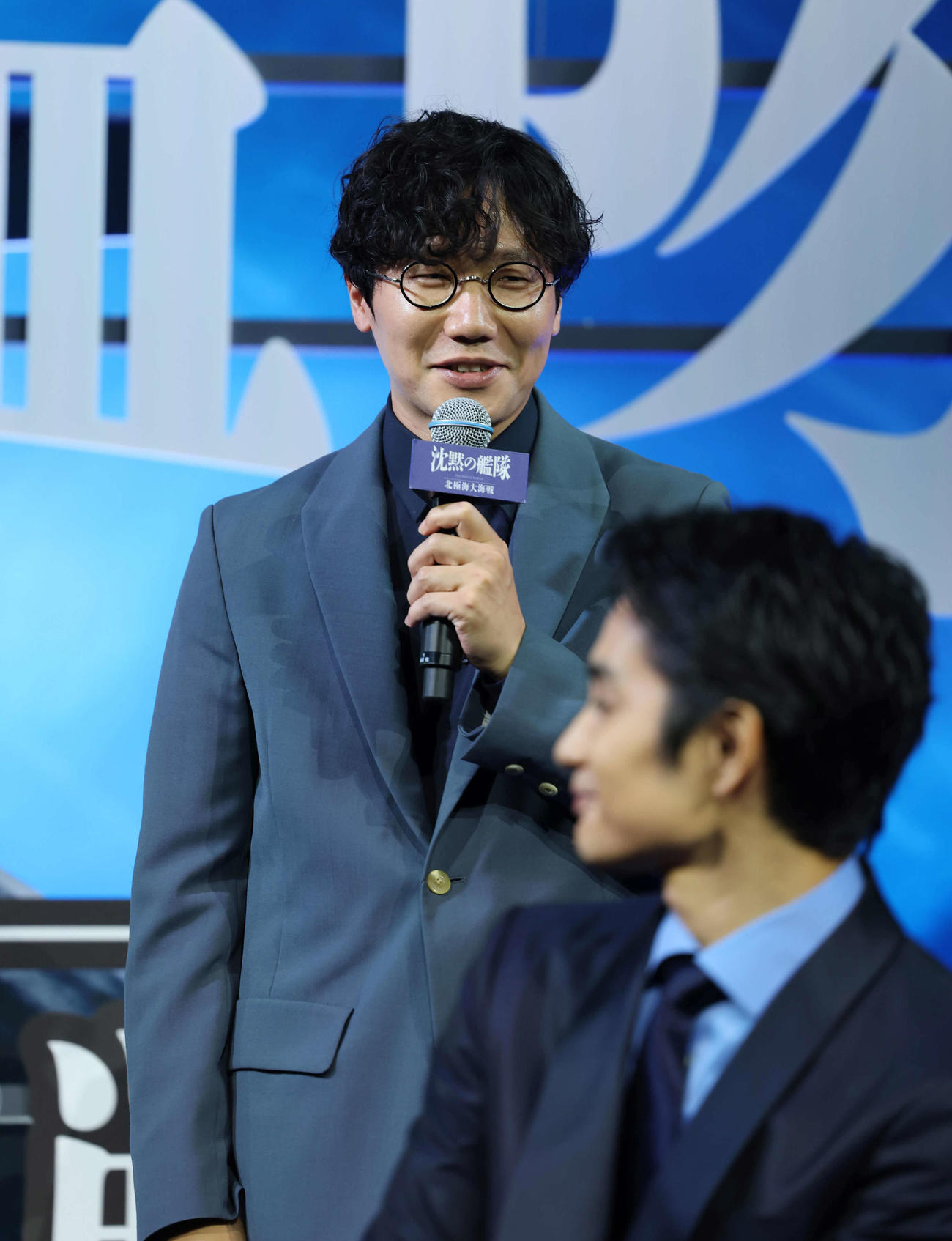 完成披露報告会に登壇した完成披露報告会に登壇した前原滉（撮影・増田悦実）