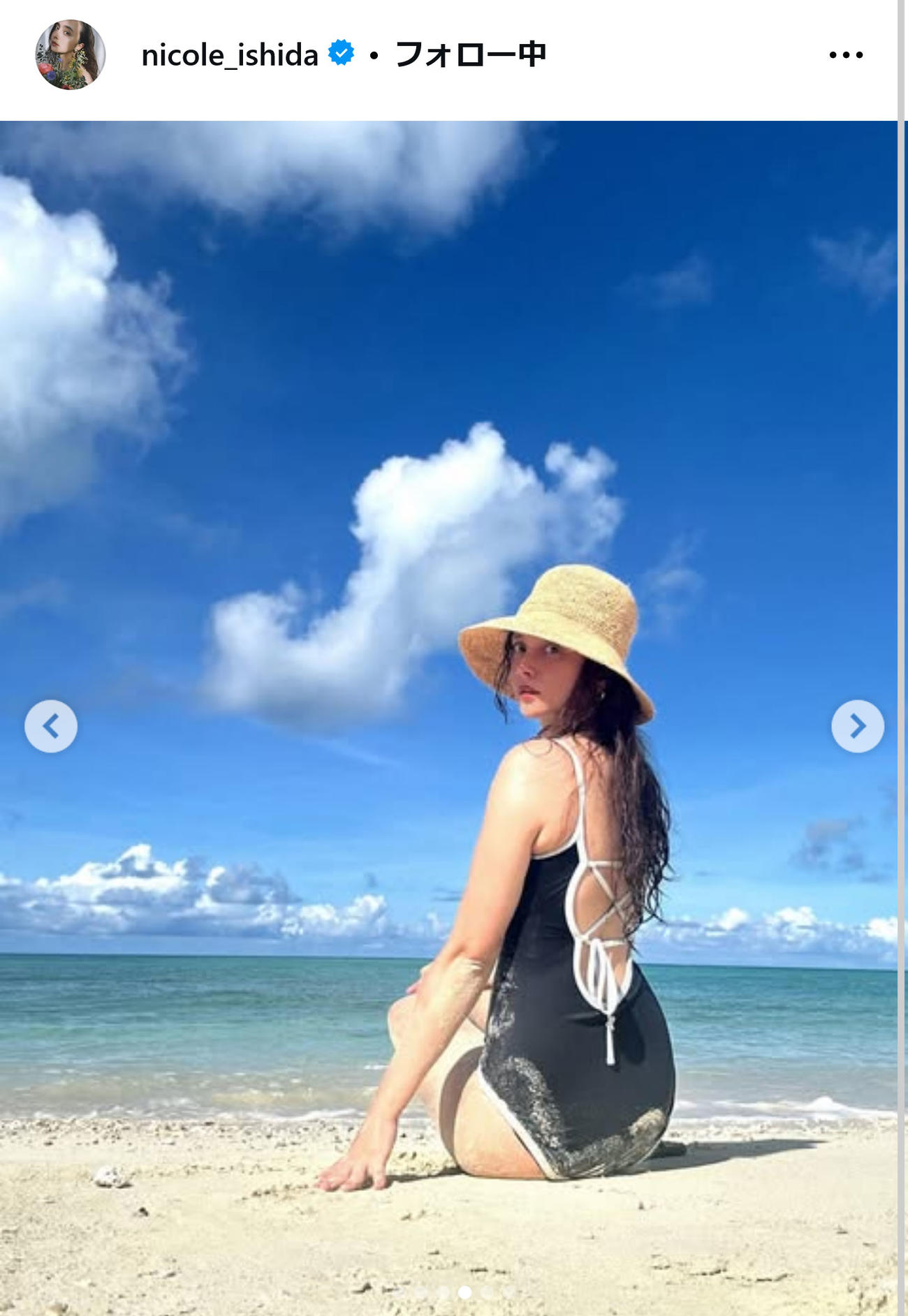 石田ニコルのインスタグラムから