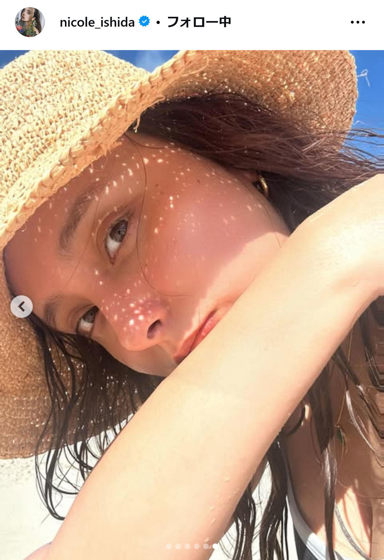 石田ニコルのインスタグラムから