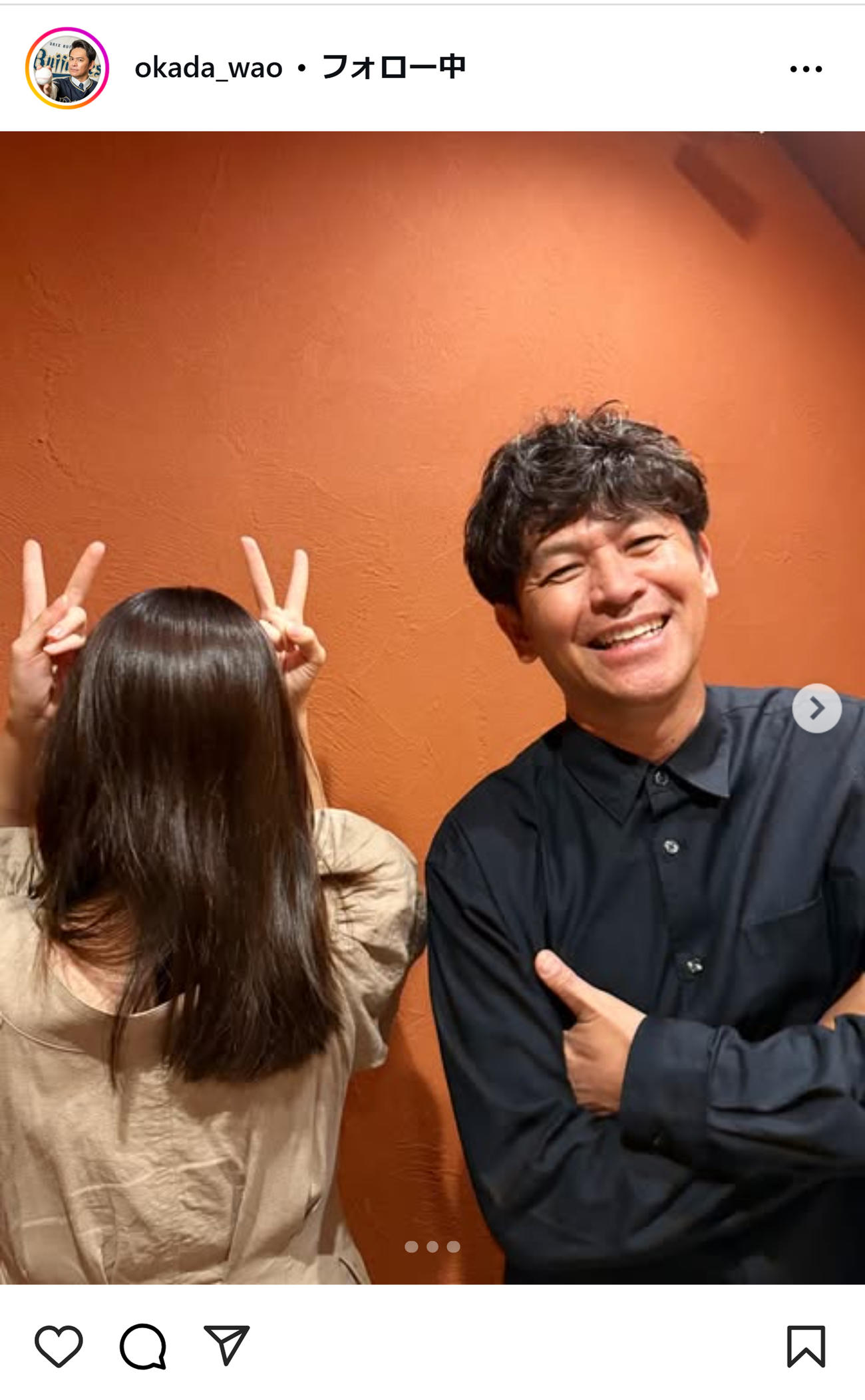 岡田圭右のインスタグラムから