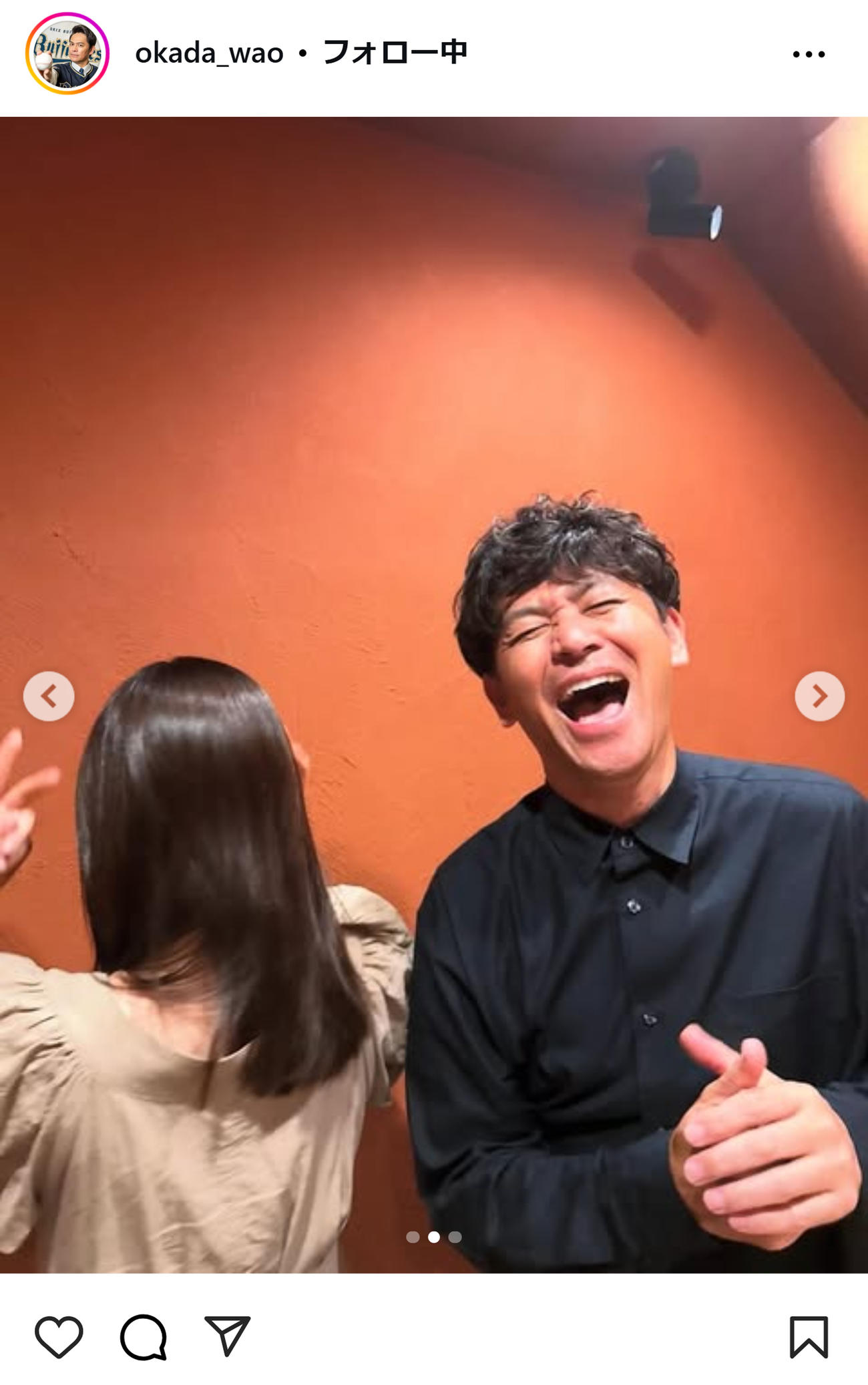 岡田圭右のインスタグラムから