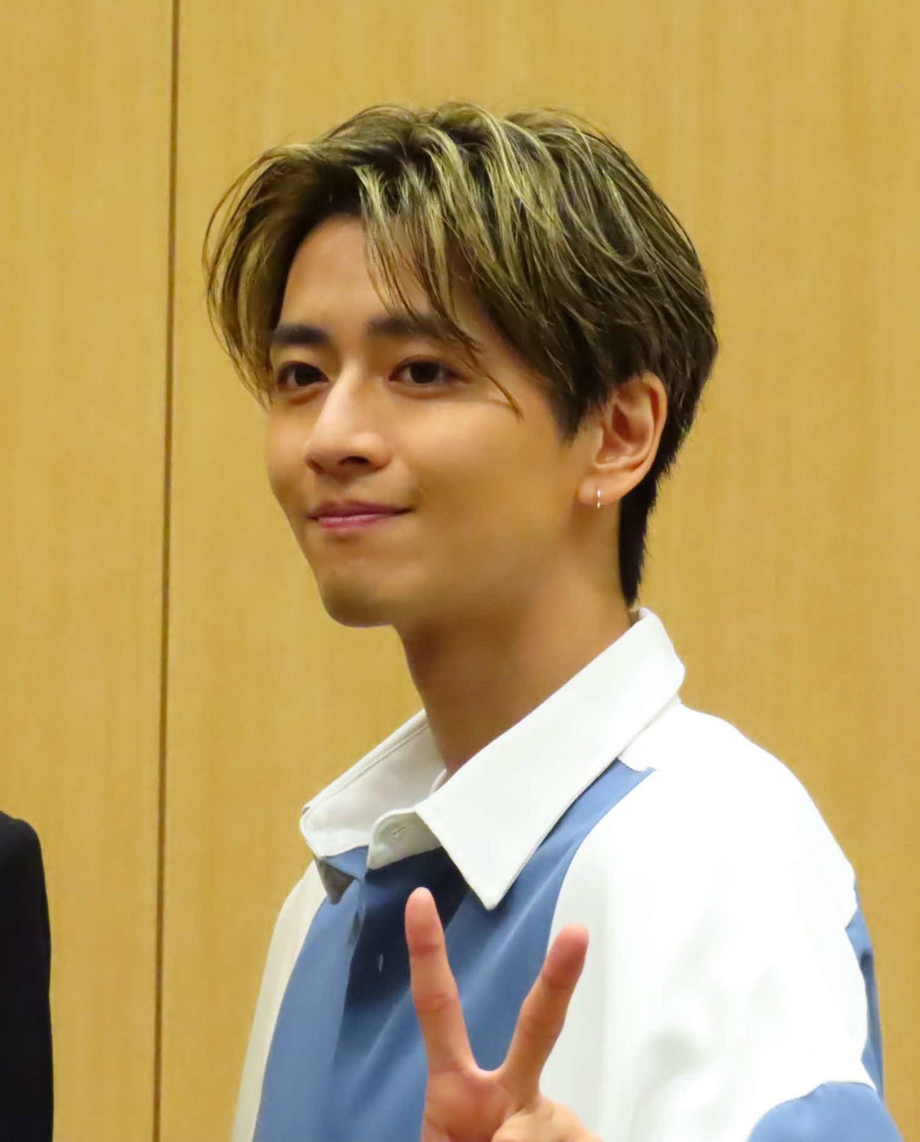 「御社の乱れ正します！2」記者発表会に出席した飯島寛騎