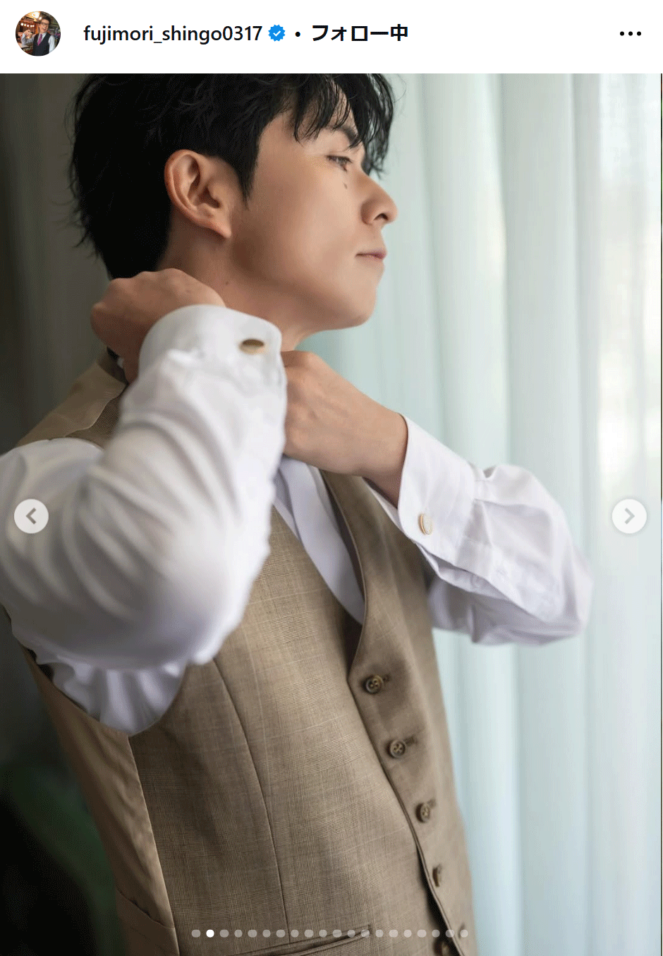 藤森慎吾のインスタグラムから