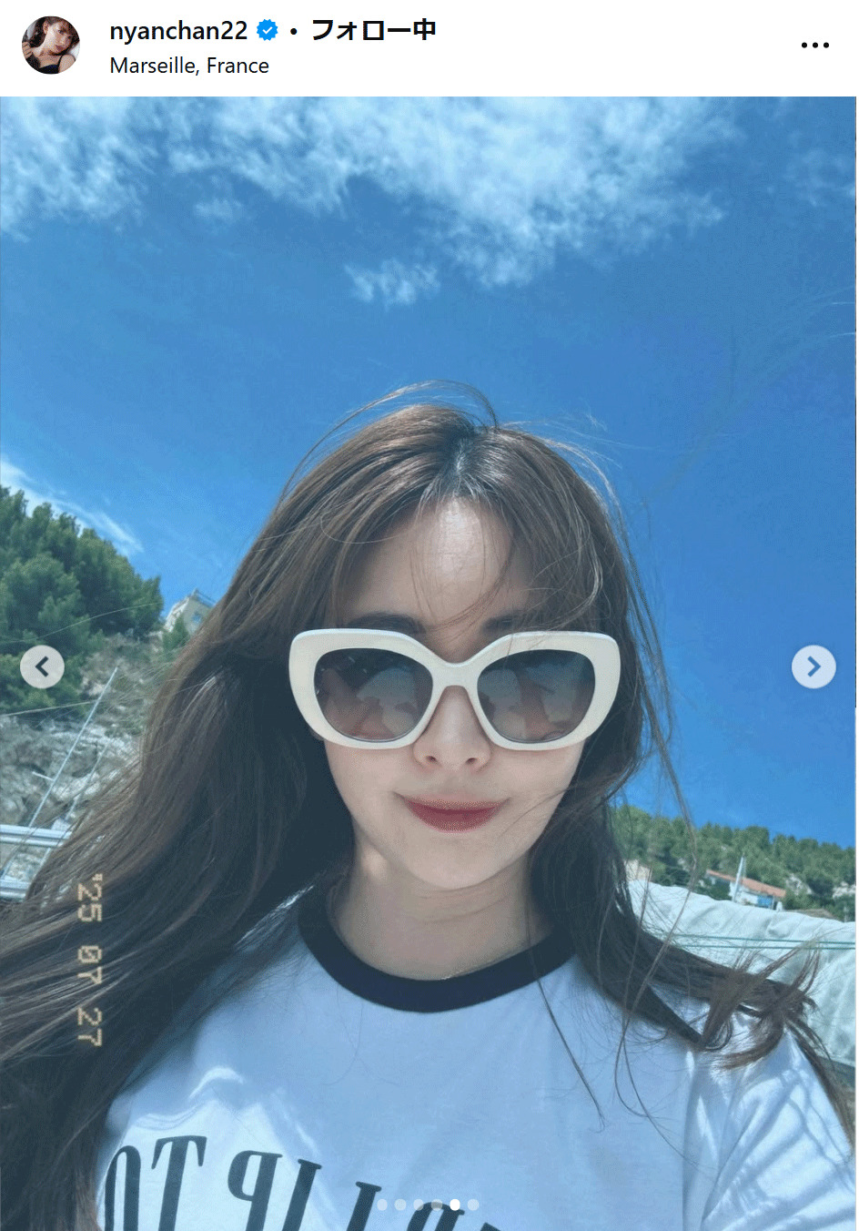 小嶋陽菜のインスタグラムから