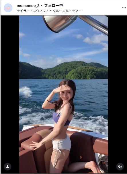 新山桃子のインスタグラムから