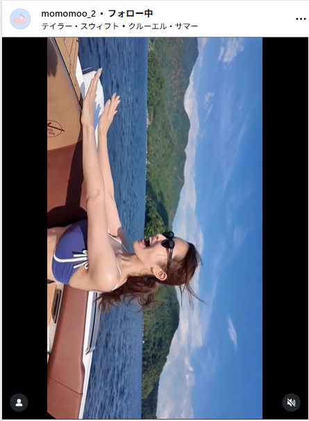 新山桃子のインスタグラムから