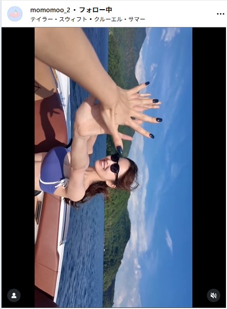 新山桃子のインスタグラムから