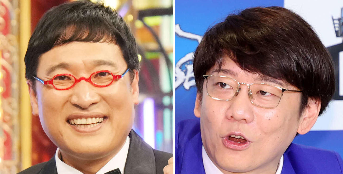 南海キャンディーズ山里亮太（左）、三四郎の小宮浩信
