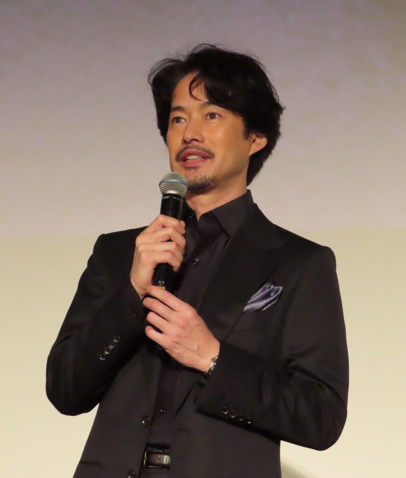 映画「雪風　YUKIKAZE」の大ヒット御礼舞台あいさつに登壇した竹野内豊（撮影・寺本吏輝）