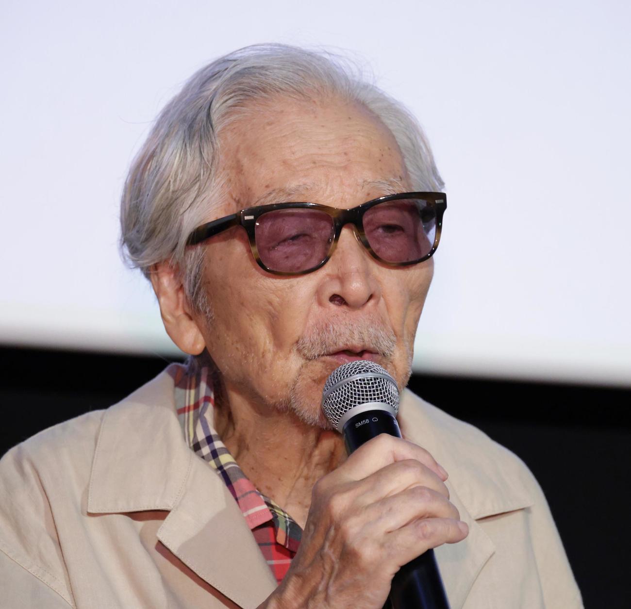 映画「男はつらいよ」ファン感謝祭イベントを行った山田洋次監督（撮影・中島郁夫）