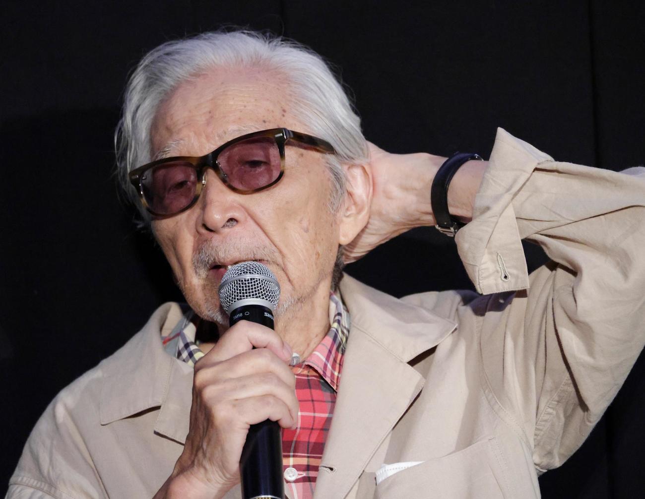 映画「男はつらいよ」ファン感謝祭イベントを行った山田洋次監督（撮影・中島郁夫）