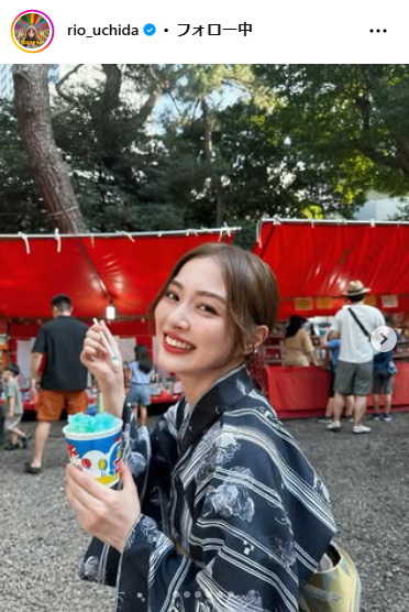 内田理央のインスタグラムから