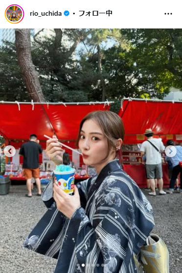 内田理央のインスタグラムから
