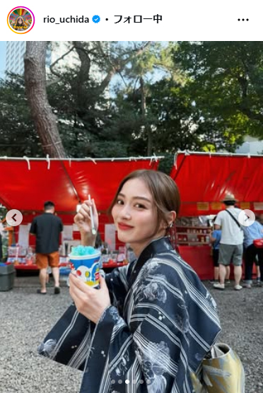 内田理央のインスタグラムから