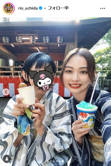 内田理央のインスタグラムから
