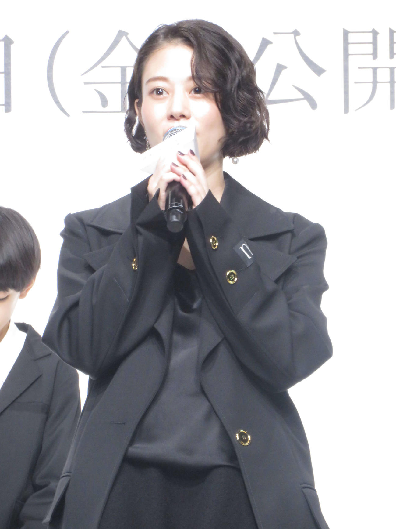 映画「秒速5センチメートル」完成報告会に出席した高畑充希