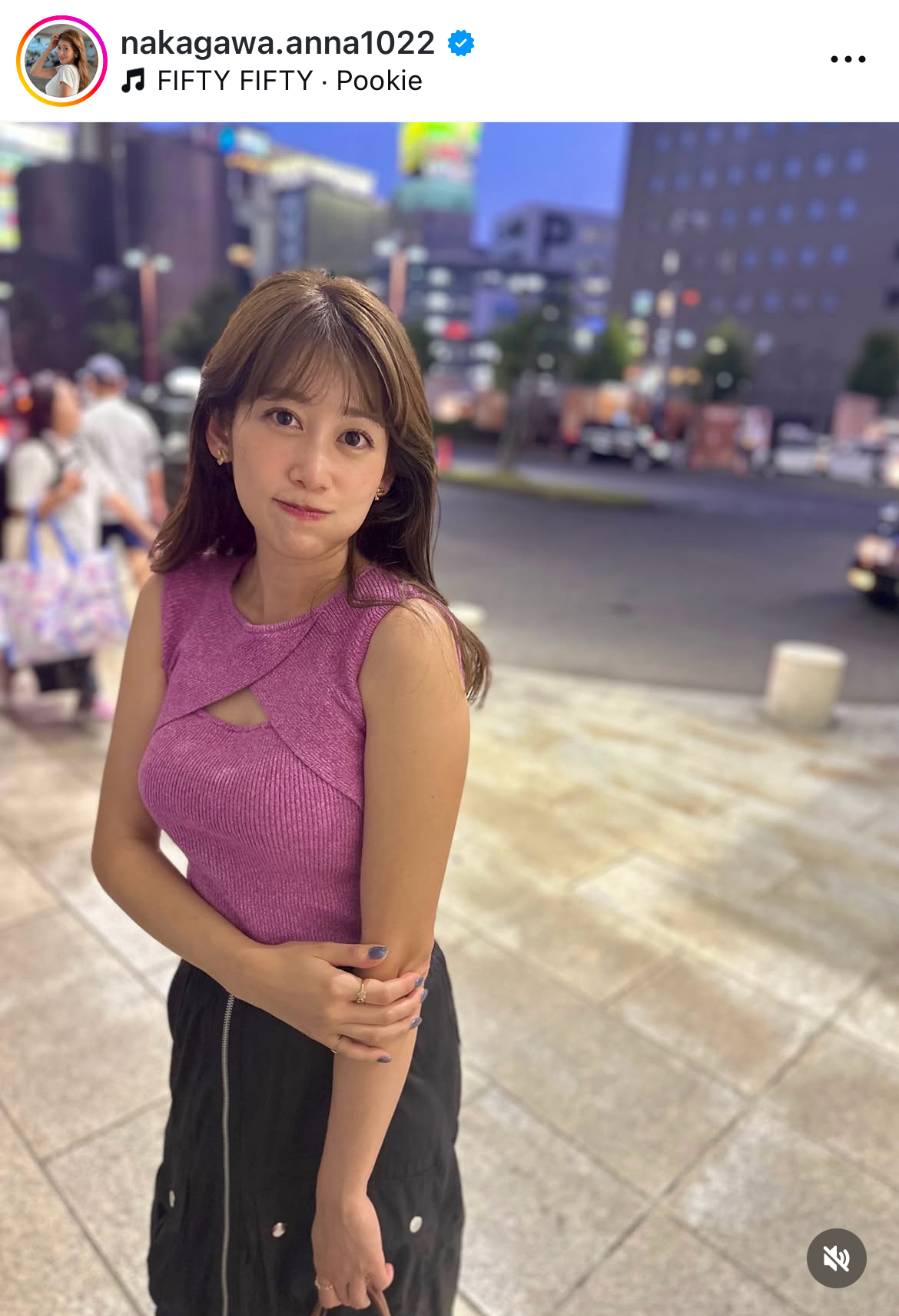 中川安奈アナのインスタグラムから