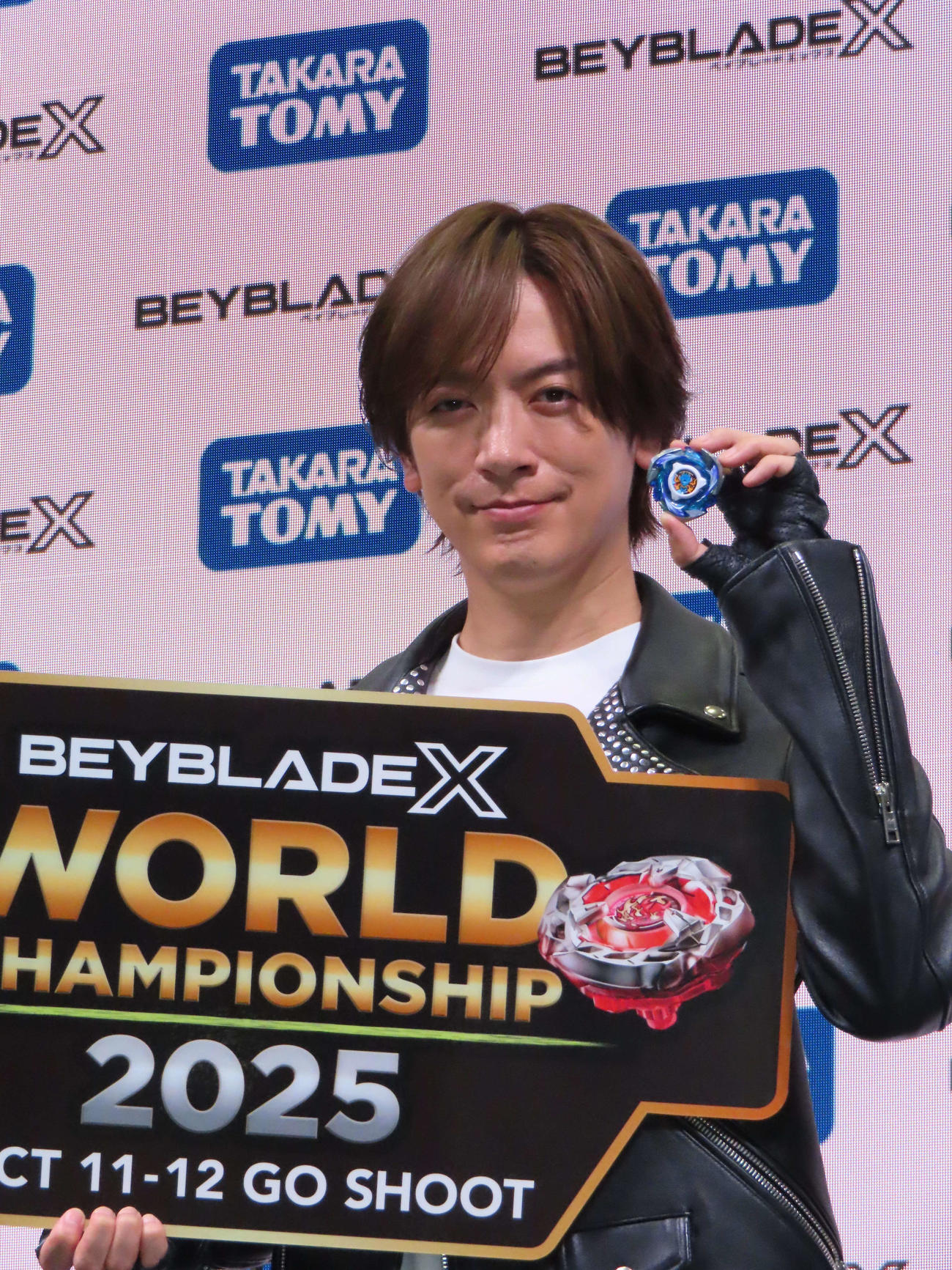 「BAYBLADE X WORLD CHAMPIONSHIP2025」記者発表会に出席したDAIGO