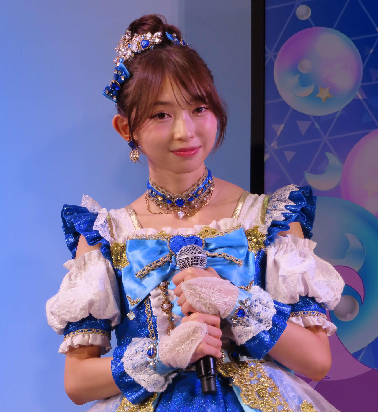 「ひみつのアイプリ」新コラボレーション発表会に出席した超ときめきハート宣伝部の辻野かなみ