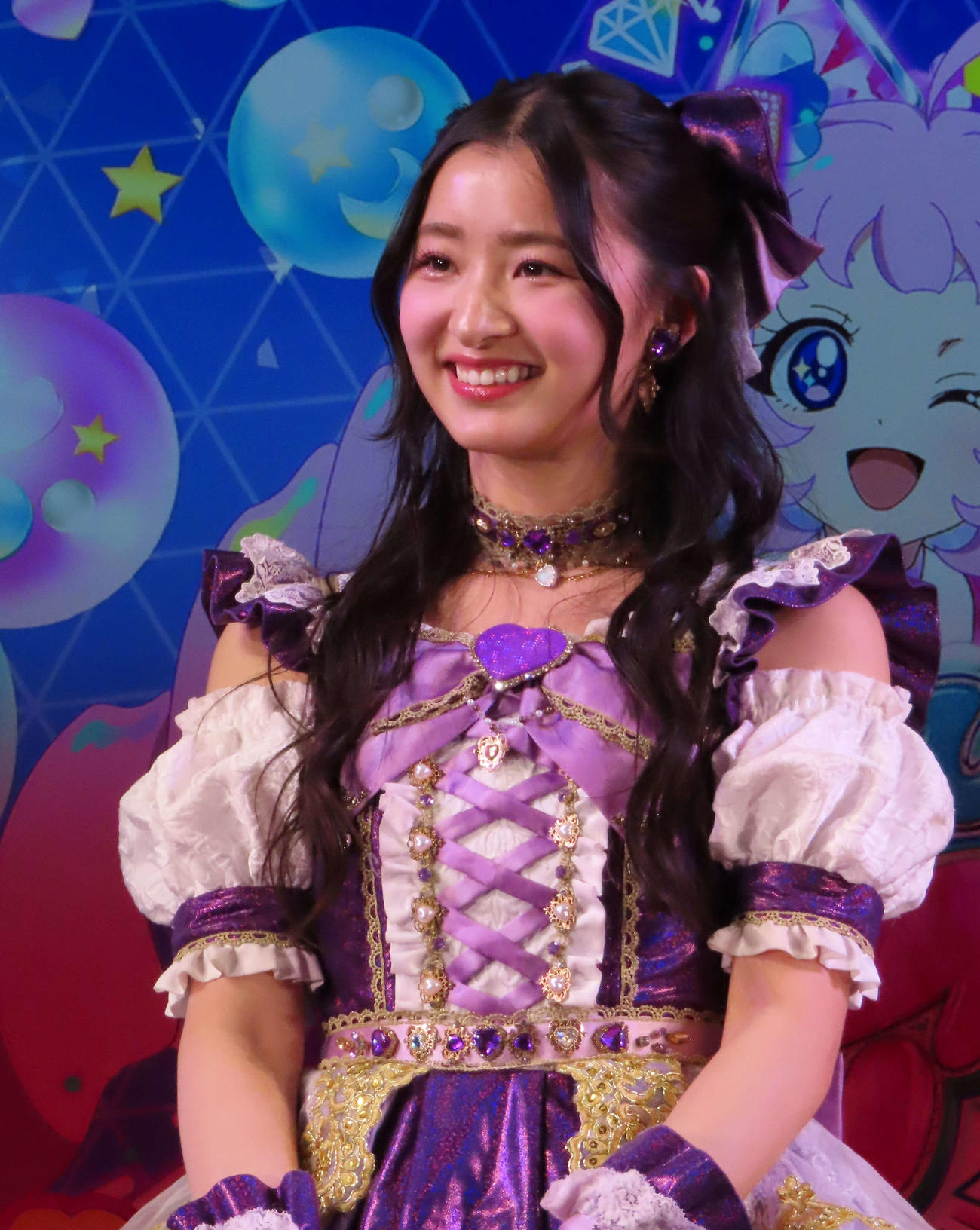 「ひみつのアイプリ」新コラボレーション発表会に出席した超ときめきハート宣伝部の杏ジュリア