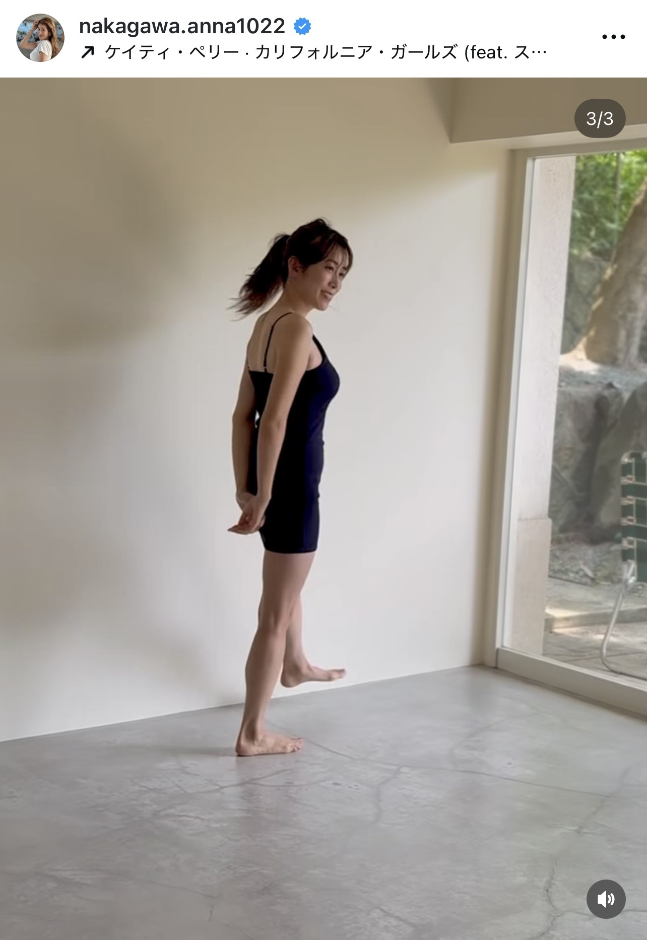 中川安奈のインスタグラムから