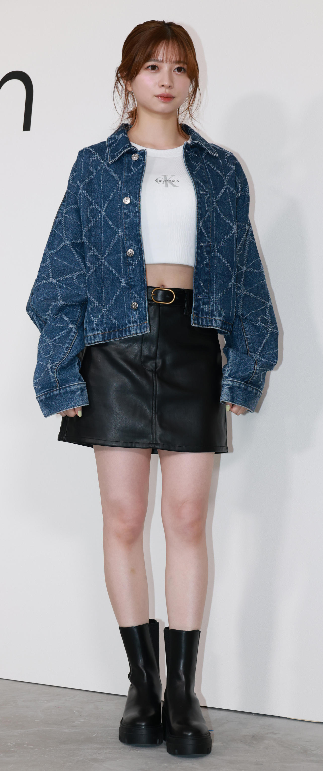 Calvin Kleinのイベントに登場した桜田ひより（撮影・中島郁夫）