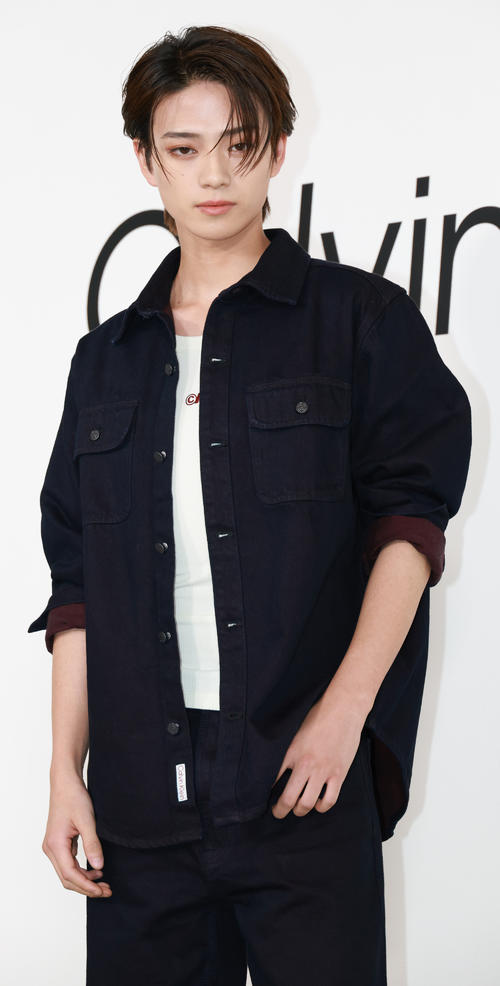 Calvin Kleinのイベントに登場した岩瀬洋志(撮影・中島郁夫)