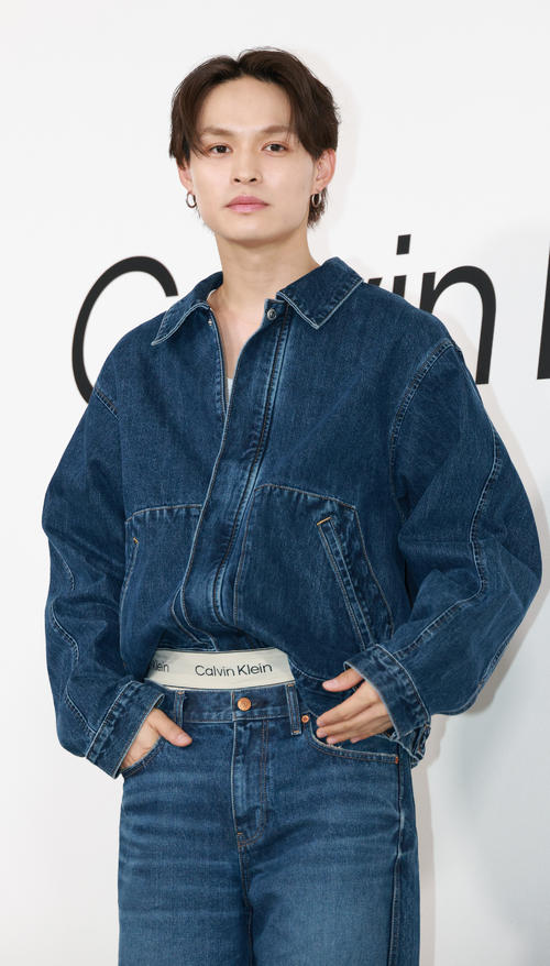 Calvin Kleinのイベントに登場した兵頭功海(撮影・中島郁夫)