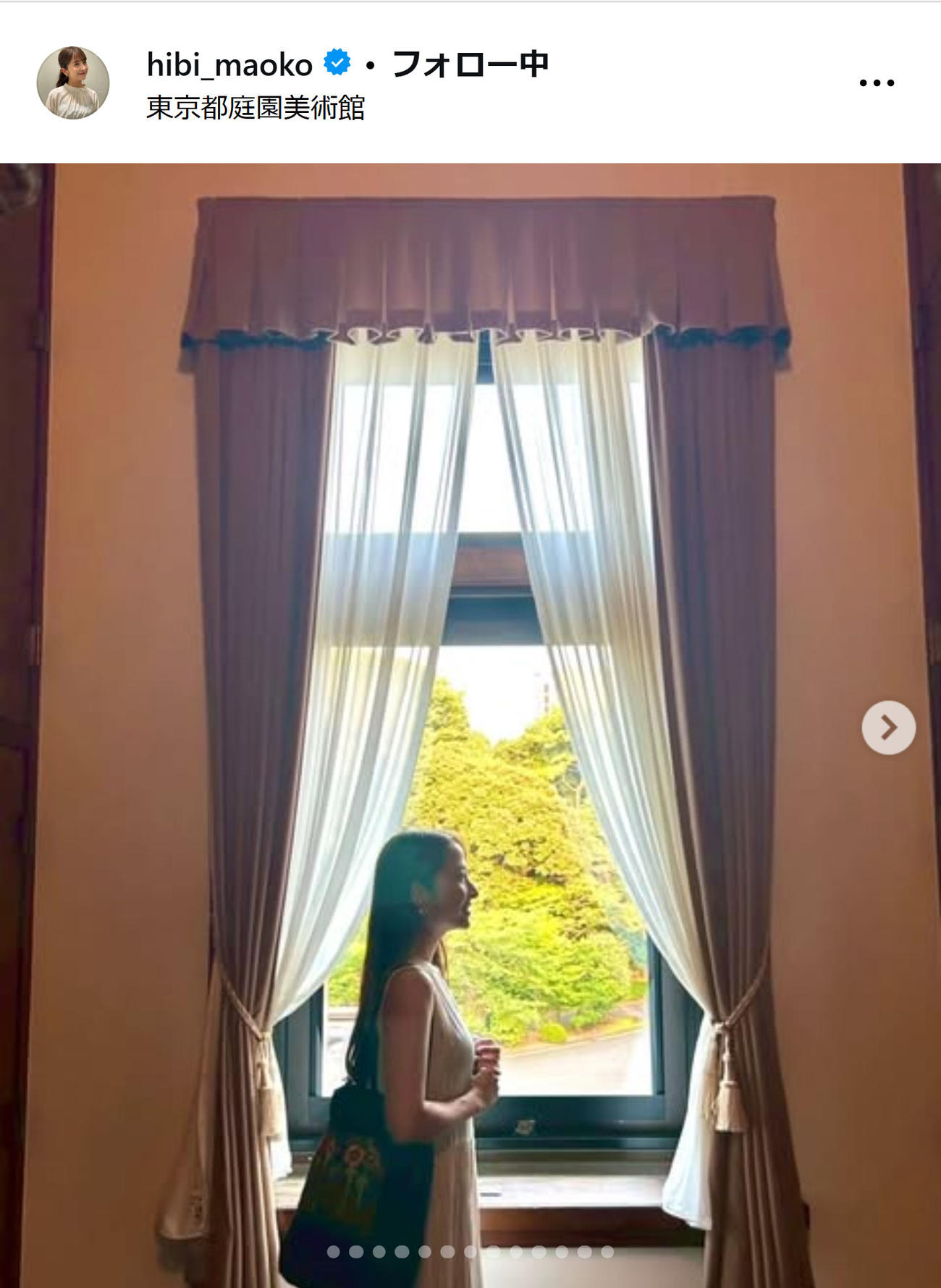 日比麻音子アナのインスタグラムから