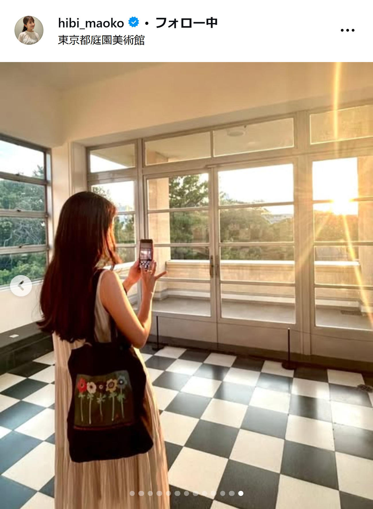 日比麻音子アナのインスタグラムから