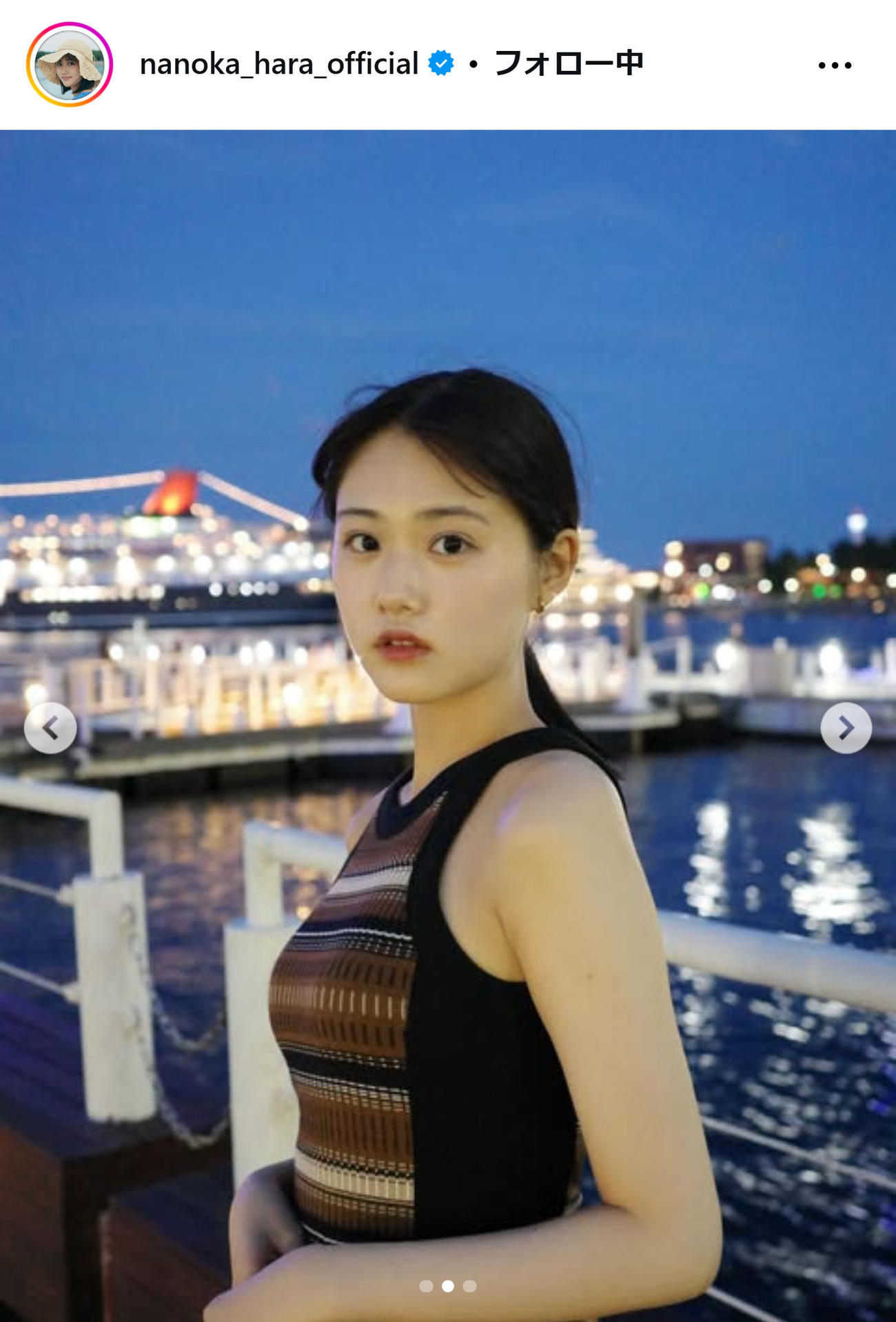 原菜乃華のインスタグラムから