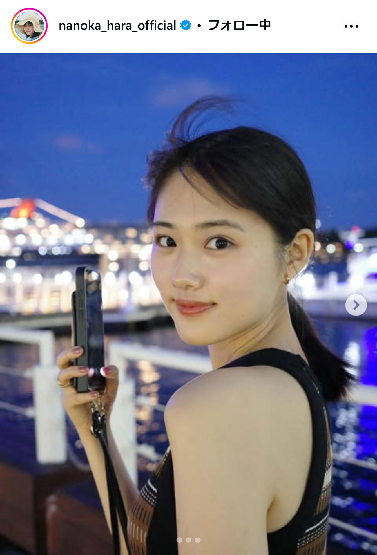 原菜乃華のインスタグラムから