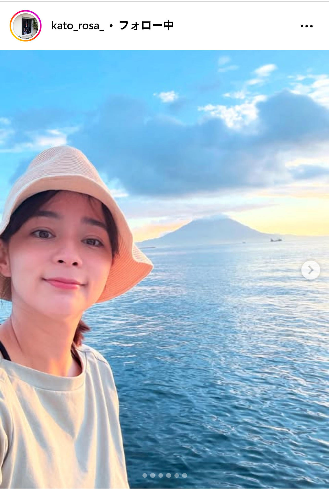 加藤ローサのインスタグラムから