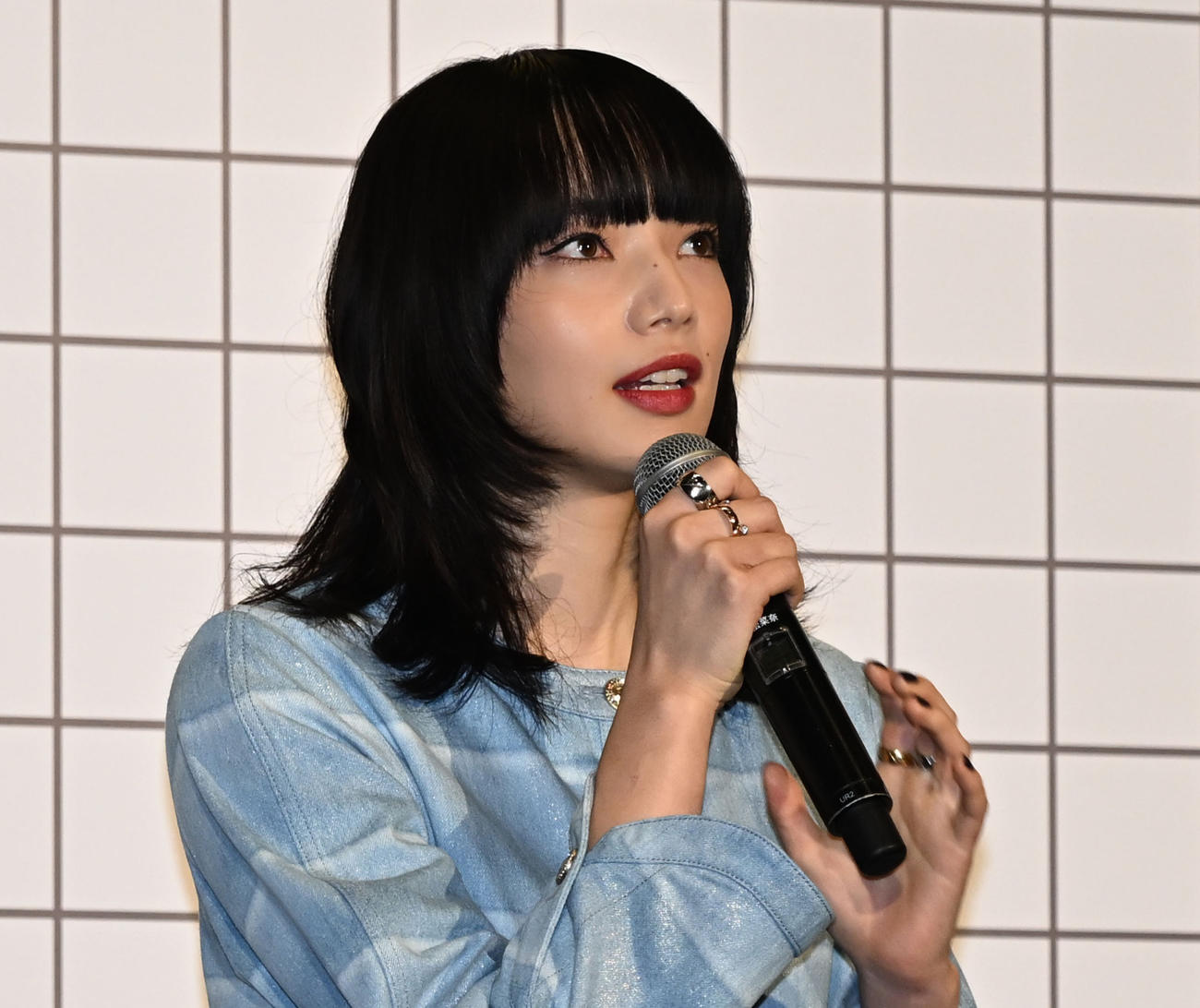 映画「8番出口」の初日舞台あいさつに登場した小松菜奈（撮影・千葉一成）