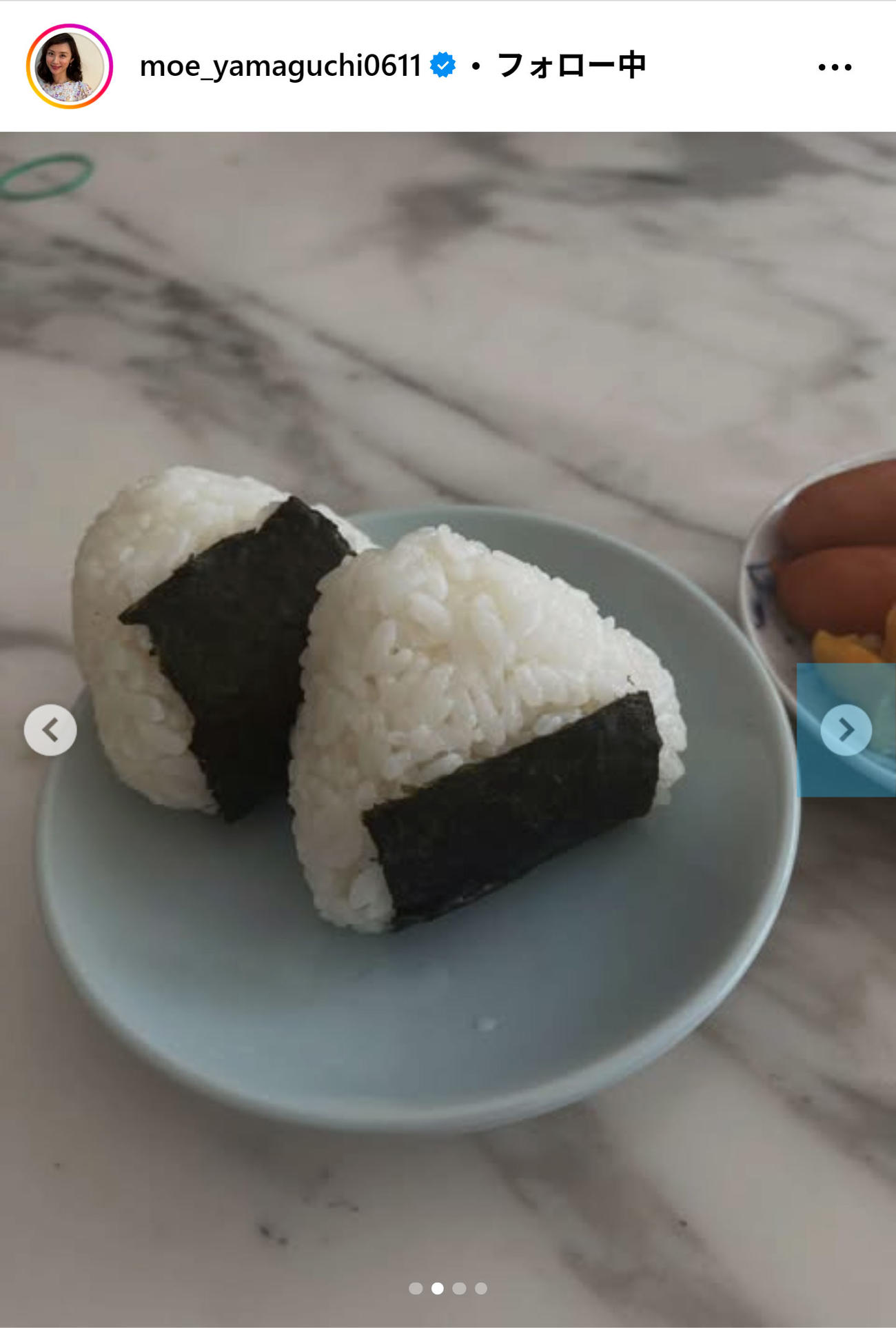山口もえのインスタグラムから